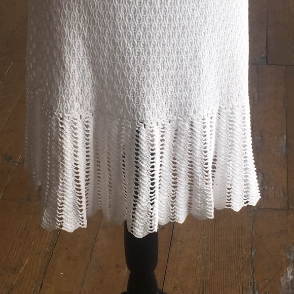 Catherine Malandrino white stretchy lace mesh dress - Picture 7 of 9